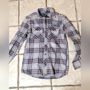 Harley Davidson Plaid Flannel Shirt S Asis